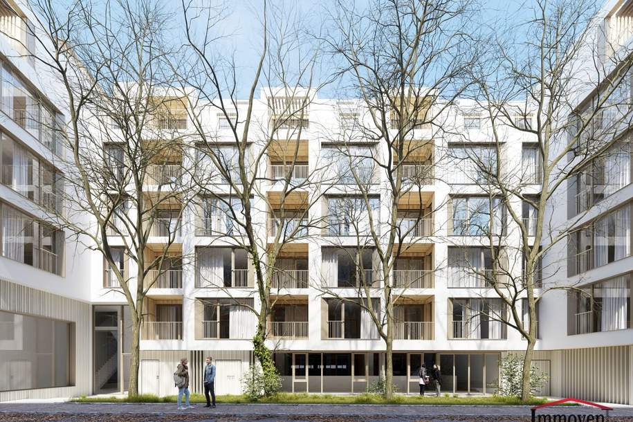 TOPLAGE und ERSTBEZUG: Hofseitige, moderne 3-Zimmerwohnung mit großer Loggia! Besichtigung ab Februar 2025 möglich!, Wohnung-miete, 2.549,98,€, 1070 Wien 7., Neubau