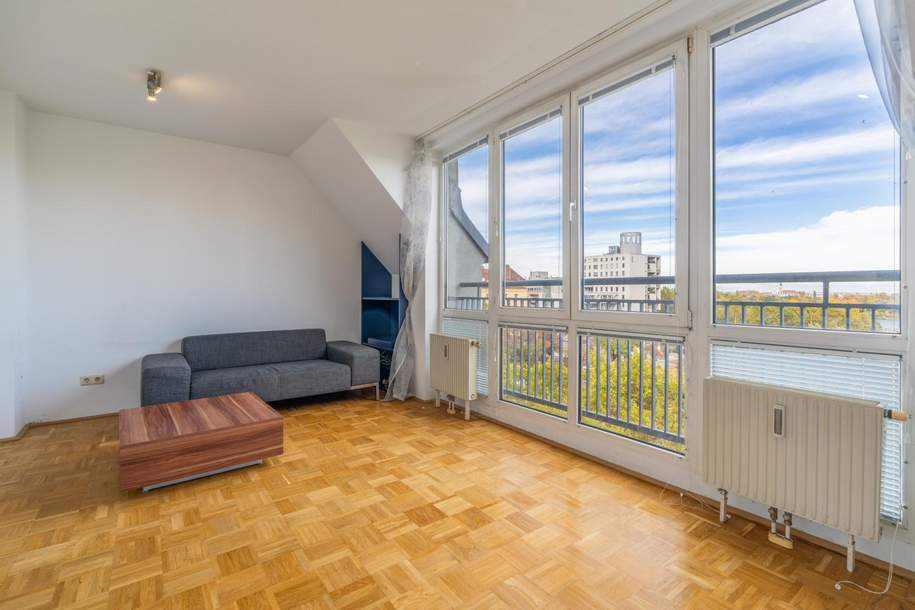 Ungehinderter Weitblick über die die Stadt: Ihre City - Donau - Maisonette, Wohnung-kauf, 222.222,€, 1200 Wien 20., Brigittenau
