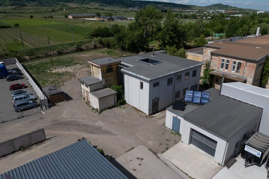 ECHTES LOFT (kein Fake!) + WERKSTATT + 2.100 m² EIGENGRUND, Gewerbeobjekt-kauf, 1.200.000,€, 2514 Baden