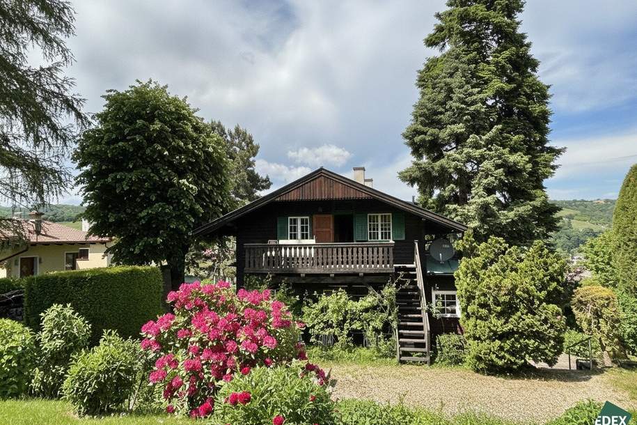 Tirolerhaus auf großem Grundstück und herrlichem Weitblick über die Weinberge, Haus-kauf, 998.000,€, 3400 Tulln
