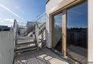 ERSTBEZUG mit DACHTERRASSE | DG-Maisonette Nähe Alte Donau | Traumhafter Fernblick | Teils hofseitig | Fernwärme | TG-Stellplatz optional | Ideal für Anleger oder Eigennutzer | Nachhaltiges Projekt