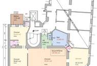 Helle Altbauwohnung mit Balkon und Wohnküche in bester Lage