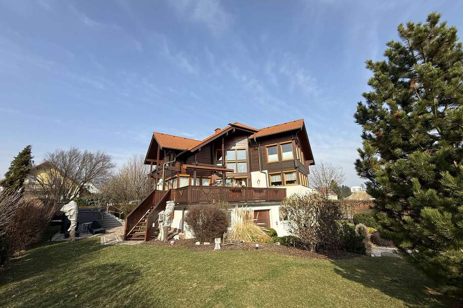 Architektur-Juwel in Logenplatz-Sonne: Einzigartige Landhaus-Villa mit Pool-Oase &amp; 424 qm Nutzfläche, Haus-kauf, 1.099.000,€, 3062 Sankt Pölten(Land)