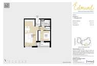 Neubau-Mietwohnung mit Loggia & Küche | 2 Zimmer in 1210 Wien_T09 _EDMUND