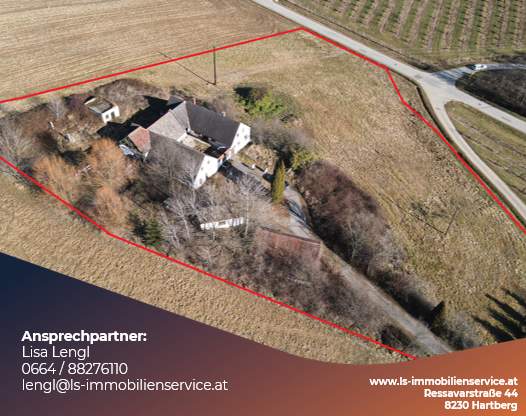 Sanierungsbedürftiger Vierkanthof mit Kellerstöckl auf 9073m² Grundstück
