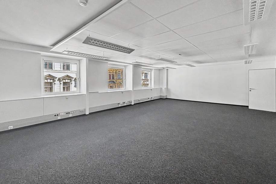 Großzügige Bürofläche mit ca. 290 m2 nahe Naschmarkt, Gewerbeobjekt-miete, 5.958,00,€, 1060 Wien 6., Mariahilf