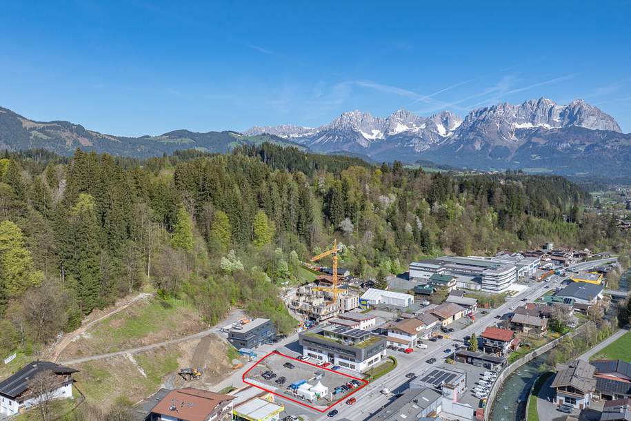 Gewerbegrundstück in Toplage direkt an der Ortsdurchfahrtsstraße, Grund und Boden-kauf, 1.969.380,€, 6370 Kitzbühel