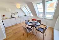 Fresh, fancy, fertig zum Einziehen! Zwei Ebenen. Drei Zimmer. 100 % Wow! Frisch sanierte Neubauwohnung im Dachgeschoss + Klimageräte + Westterrasse + Gute Infrastruktur!