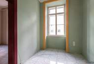 HOFRUHELAGE mit GRÜNBLICK | Sanierungsbedürftige Altbauwohnungen | 2x Balkon-Option (ges. ca. 17,8 m² baubewilligt) | Nähe Einsiedlerpark, U4, künftig U2