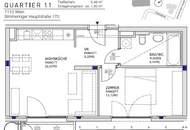 Q11 Leben in Simmering - Balkonwohnung mit 2 Zimmern und Deckenkühlung!