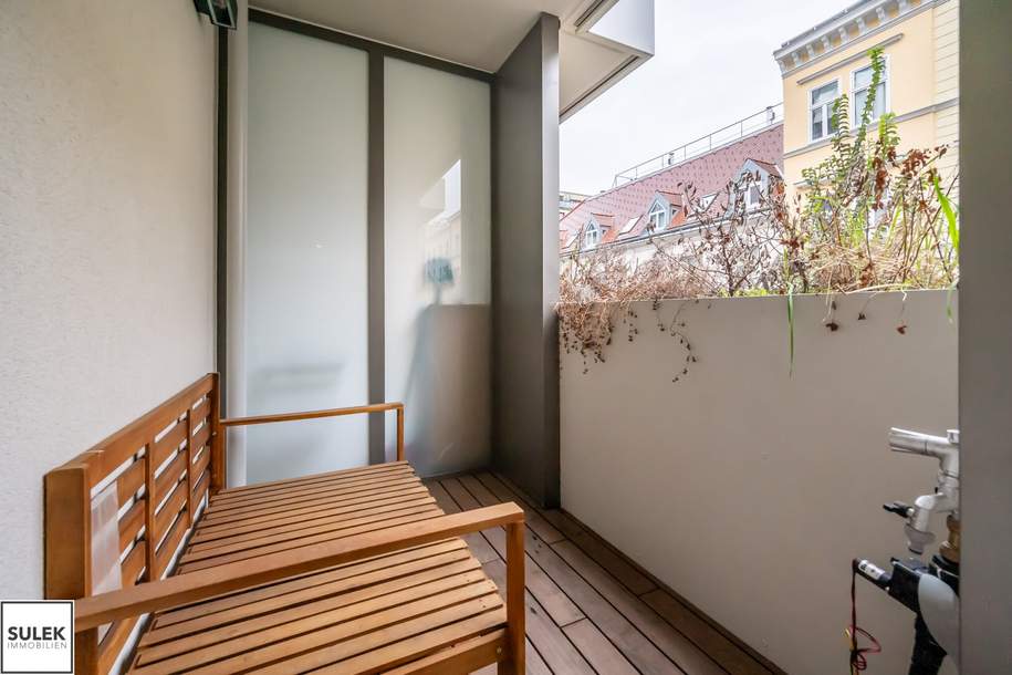 schöner Neubau! 2 Zimmer + südseitige Loggia in beliebter Lage (Zieglergasse) ab 1.09.!, Wohnung-miete, 1.289,00,€, 1070 Wien 7., Neubau