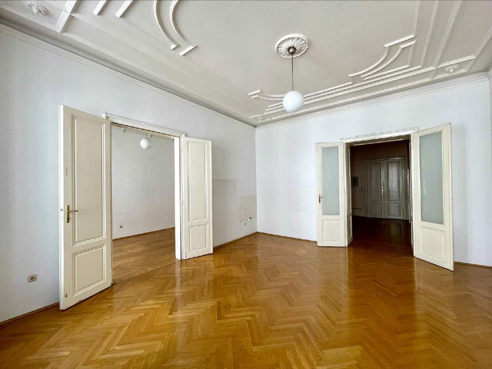 Repräsentative Ordination mit Gründerzeit-Charme bei der Staatsoper zu mieten