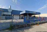 Lager-/Produktionshalle mit Büro in Toplage direkt an der B 1 mit 2500 KVA Stromleistung und Hausbrunne