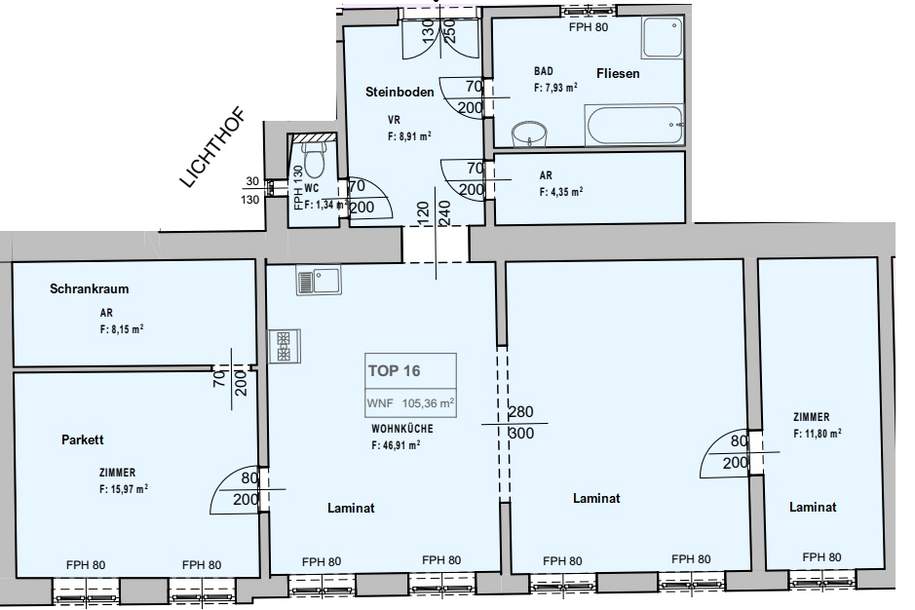 ++ STILALTBAU ++ mit laufendem Mietverhältnis – sicher investieren!, Wohnung-kauf, 490.000,€, 1030 Wien 3., Landstraße