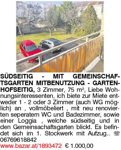 SÜDSEITIG - MIT GEMEINSCHAFTSGARTEN