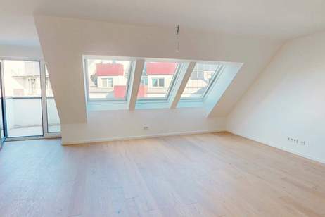 Erstbezug: 3-Zimmer-DG-Wohnung mit Terrasse (Kurzzeitvermietung gestattet!), Wohnung-kauf, 430.000,€, 1210 Wien 21., Floridsdorf