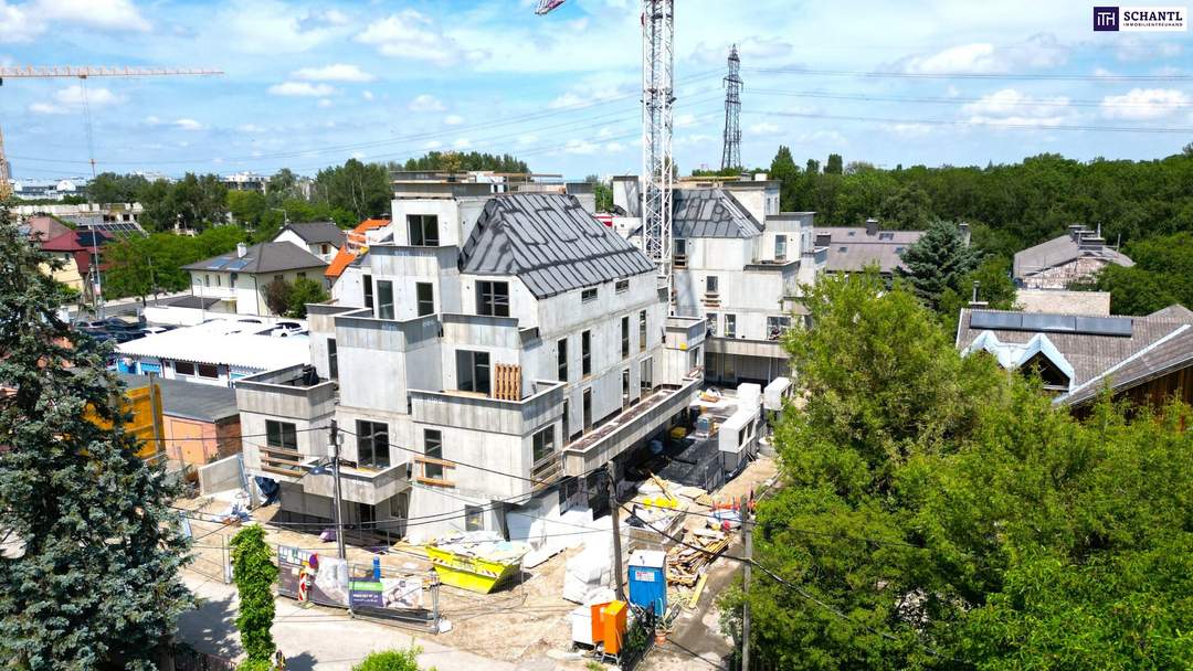 Frühlingsaktion! WOW - Die perfekte Gartenwohnung! Ideale Raumaufteilung + Luftwärmepumpe und Solaranlage + Grün- und Ruhelage + Garage! Wien´s schönste Wasser-Platzl ums Eck!