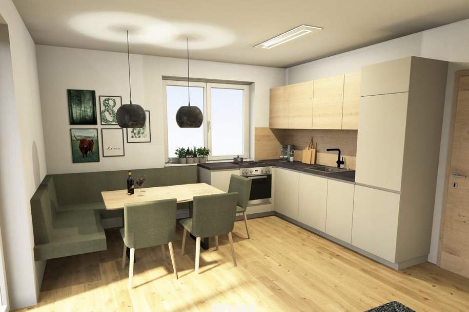 Erstbezug: 3-Zi-Wohnung mit Balkon & Stellplatz in Sankt Gallen, 58,5m², €154.000, Wohnung-kauf, 154.000,€, 8933 Liezen