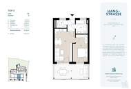 Moderne 2-Zimmer Wohnung mit großzügigem Balkon