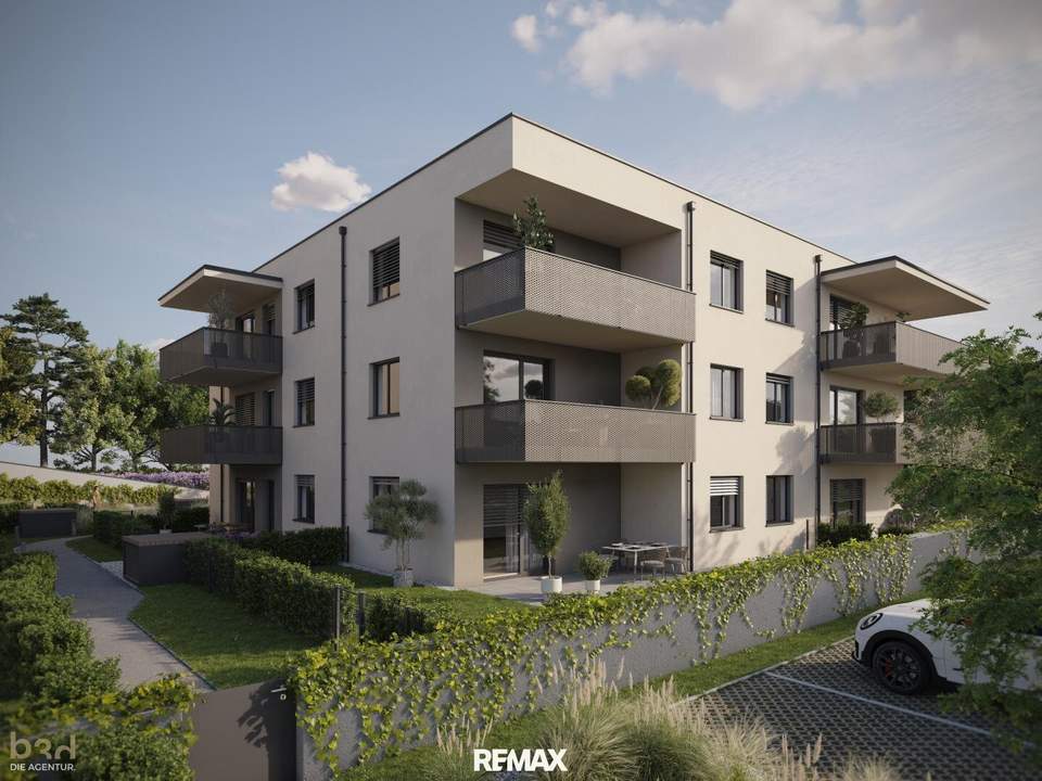 Smart geschnittene 2-Zimmer-Wohnung mit privatem Garten