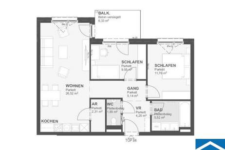"Bonsai" - Ihr neues Renditeobjekt in Wiens Naherholungsgebiet, Wohnung-kauf, 409.000,€, 1220 Wien 22., Donaustadt
