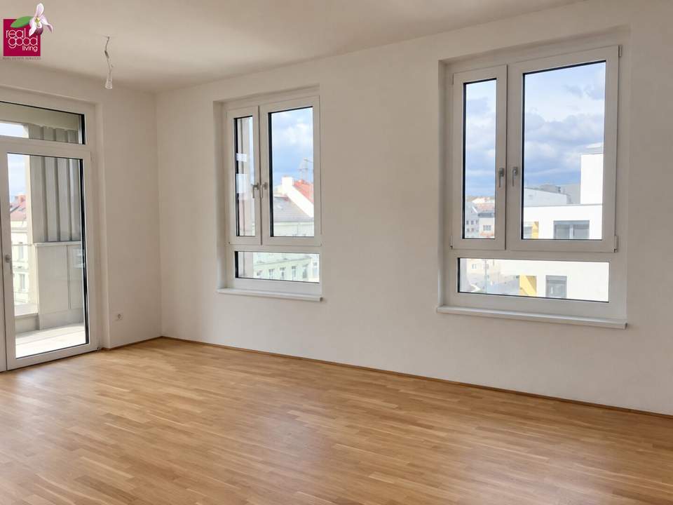 4 Zimmer mit Weitblick – ca. 97 m² und ca. 20 m² Loggia in 1030 Wien Schöpsstraße | 6. Liftstock | Nähe U3, Gasometer und Hyblerpark