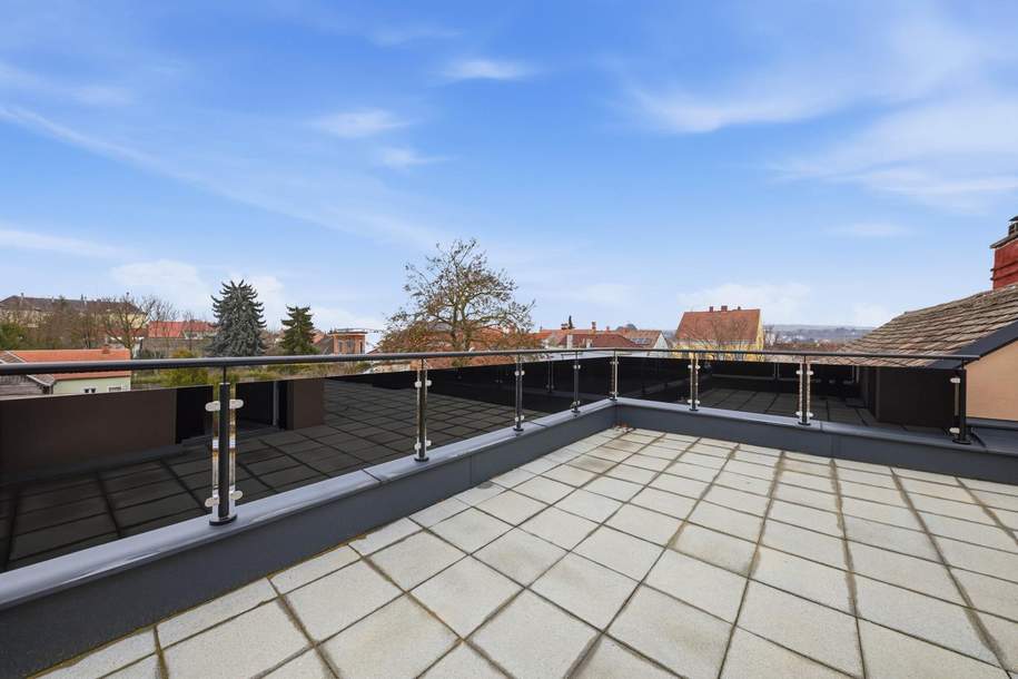 Moderner Neubau mit exklusiver Rundum-Dachterrasse– Einfamilienhaus mit Gestaltungsspielraum in zentraler Lage von Hollabrunn, Haus-kauf, 495.000,€, 2020 Hollabrunn