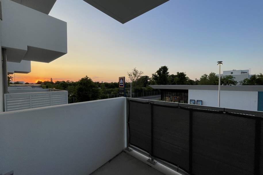 Ziegelhofstraße: Neuwertige Single-Wohnung mit Balkon beim Hirschstettner Badeteich!, Wohnung-miete, 659,48,€, 1220 Wien 22., Donaustadt