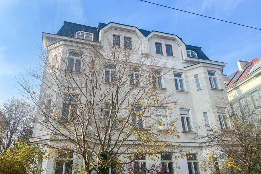 Nähe Trautenauplatz: Zwei nebeneinander liegende Erkerwohnungen, Wohnung-kauf, 1.098.000,€, 1190 Wien 19., Döbling