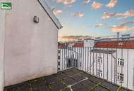 Nähe U1 Reumannplatz &amp; Antonspark - Charmante 3-Zimmer-Dachgeschosswohnung mit Terrasse in ruhiger Hoflage