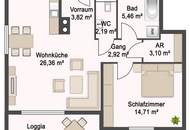 MIETKAUF möglich! 2-Zimmer-Wohnung mit Südloggia im Gablitzer Zentrum - ERSTBEZUG!