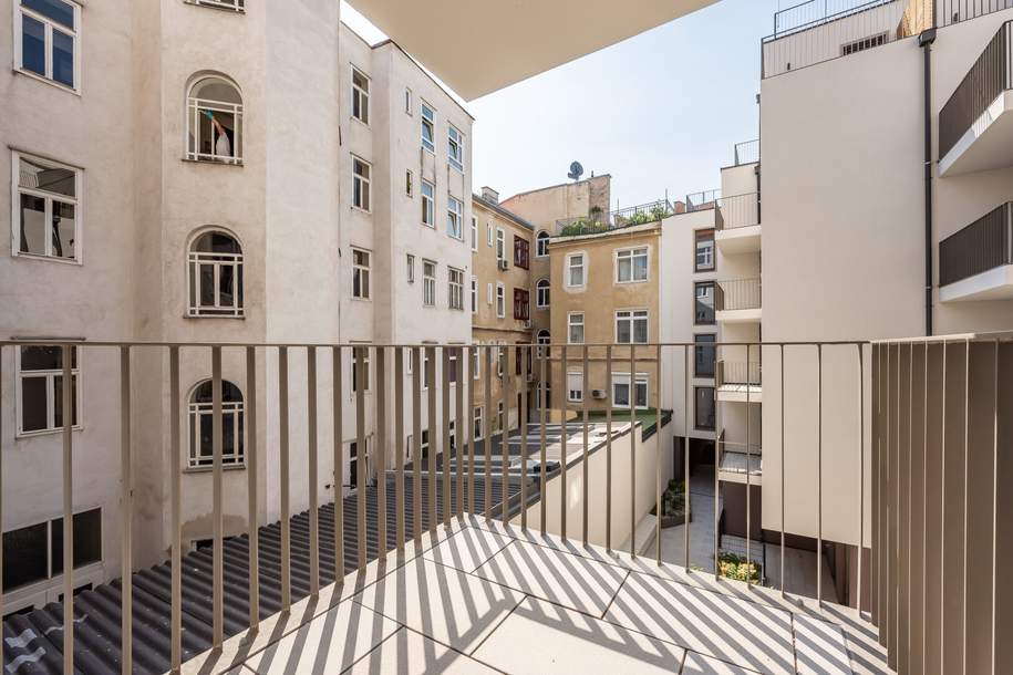 ASG IV-Qualitatives Wohnen in urbaner Lage: hochwertiger 1-Zimmer ERSTBEZUG mit Balkon! Provisionsfrei, Wohnung-miete, 1.043,26,€, 1120 Wien 12., Meidling