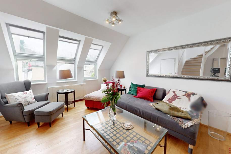 DG MIT TERRASSE // komplett möbliert, 3 Schlafzimmer, Wohnung-miete, 2.600,00,€, 1040 Wien 4., Wieden