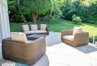 Luxuriöse Villa mit Indoor-Pool, parkähnlichem Grundstück mit Wasserversorgung durch eigenen Brunnen