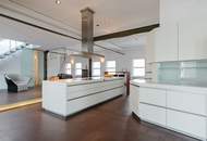 Einzigartiges Penthouse-Loft und 230m² Dachterrassen-Oase Nähe UNO-City inklusive 50m² Ausbaureserve