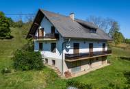 Liegenschaft mit Einfamilienhaus und Nebengebäuden nahe Bad Gams!