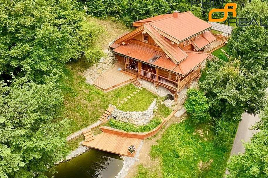 Kanada- Style Rundholz- Neubau, Sonnenseite Drautal - Weißensee, Haus-kauf, 765.000,€, 9753 Spittal an der Drau