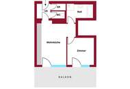 Wohlfühloase nähe Zentrum Villach: Möblierte und lichtdurchflutete 2-Zimmer Wohnung mit sonnigem Balkon und moderner Ausstattung!