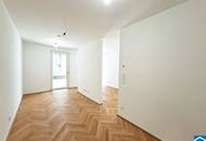 Erstbezug - 1,5-Zimmer-Wohntraum mit Balkon in U-Bahnnähe zwischen Augarten &amp; Roßauer Lände - Fitnessstudio, Sauna, Co-Living-Space!