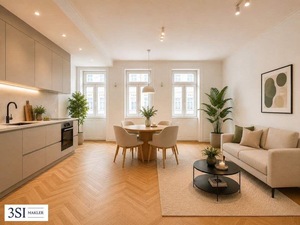 Erstbezug nach Luxussanierung: Altbauwohnung der Extraklasse