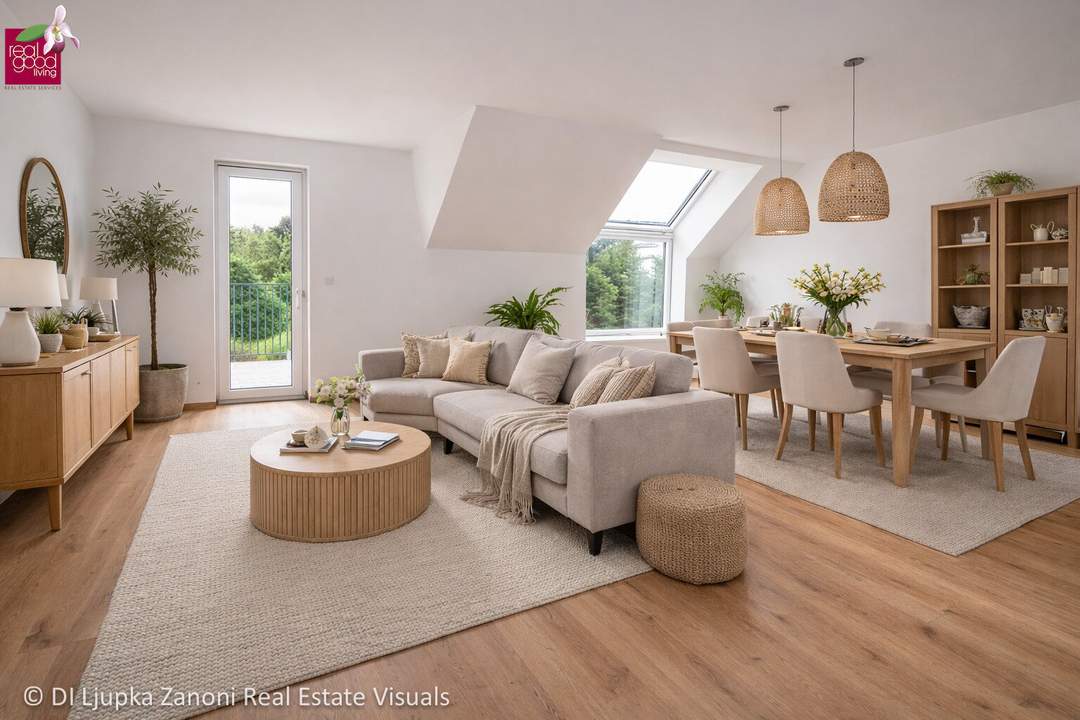 Attraktive 3-Zimmer-Neubauwohnung mit Balkon im 1. Dachgeschoss – ruhige Anlage mit 7 Einheiten