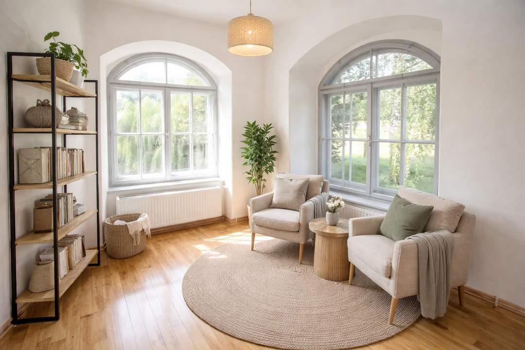 Wohnen im Schloss Rosenegg – Charmante 3-Zimmer-Wohnung zur Miete