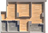 Suite Kaiser Franz Joseph - 2-Zimmer Dachgeschoss Wohnung mit Terrasse