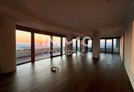 Atemberaubendes Apartment mit großzügigem Balkon, ganz Wien im Blick (Gym, Pool, Sauna, Doorman uvm)