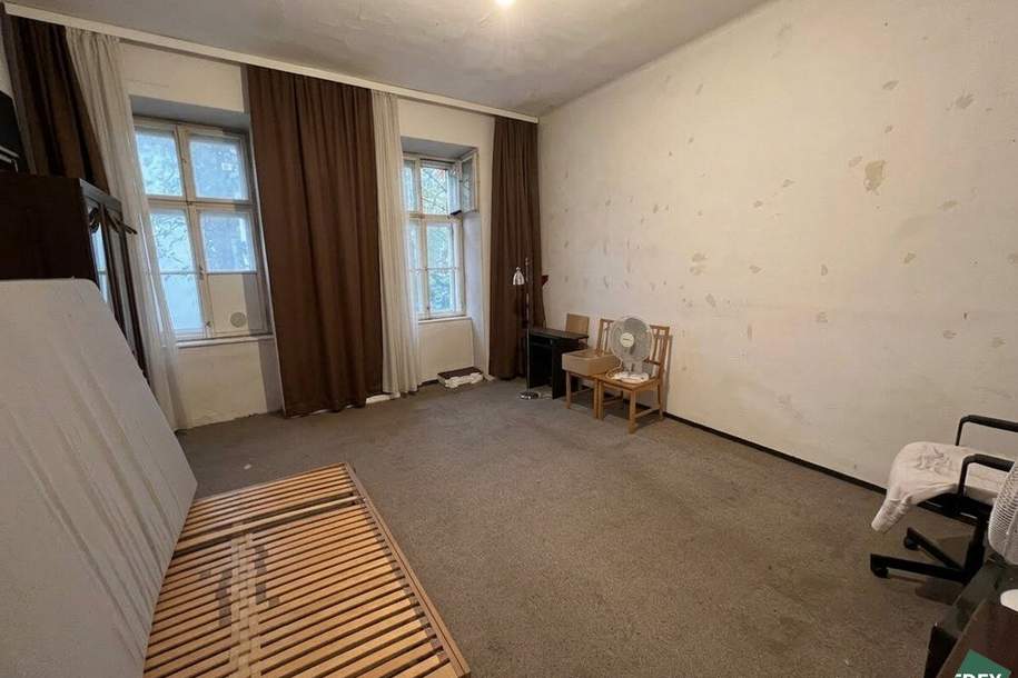 NEU - Sanierungsbedürftige 2-Zimmer Altbauwohnung nahe A1 Hauptsitz - ruhige Hoflage, Wohnung-kauf, 169.000,€, 1020 Wien 2., Leopoldstadt