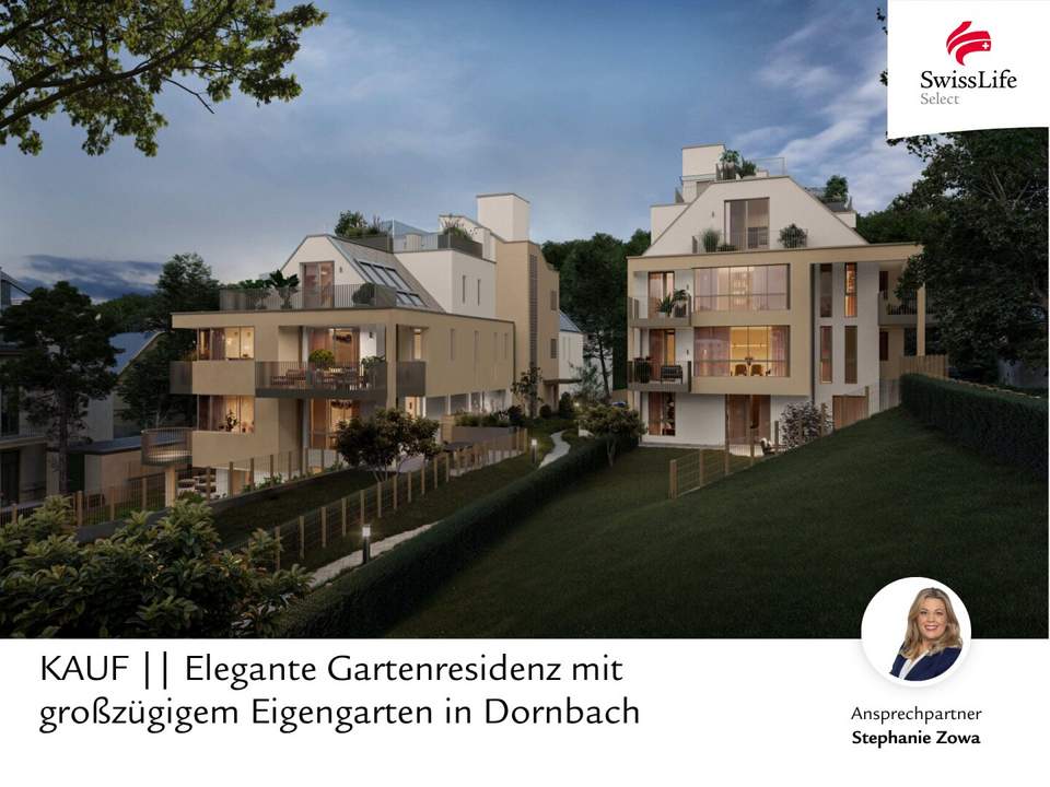 Elegante Gartenresidenz mit großzügigem Eigengarten in Dornbach