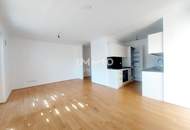Moderne 2-Zimmer-Wohnung mit Balkon nahe U2 Aspernstraße/ Fitness, Sauna, Garten & Gemeinschaftsraum im Haus
