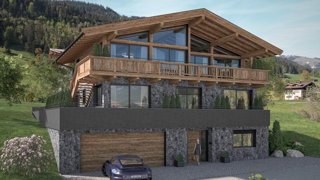 Neubau-Luxusvilla mit Kaiserblick in Toplage