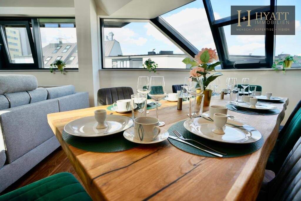 Voll möbliertes 4-Zimmer-Neubau-Penthouse auf 2 Ebenen | Spa-Terrasse mit Sauna &amp; Jacuzzi | Eigennutzung oder Airbnb | ca. 5,35 % Bruttoumsatzrendite 2025