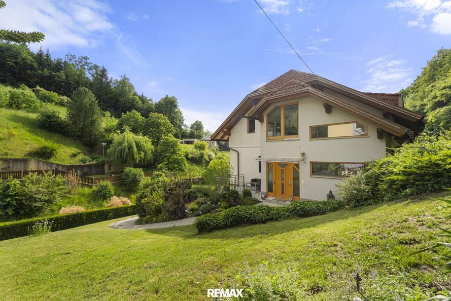 Wohnen mit Weitblick: Großzügiges Haus mit zwei Wohneinheiten in begehrter Lage von Wolfsberg, Haus-kauf, 545.000,€, 9400 Wolfsberg